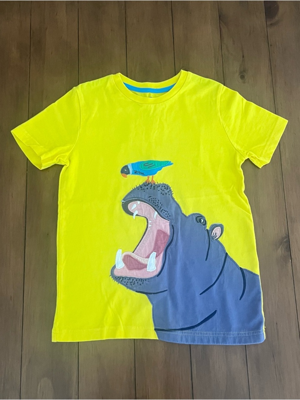 Mini Boden (7|8y) Hippo Appliqué Tee - Picture 2 of 12